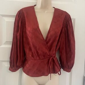 ASTR - Dot Wrap Top - S